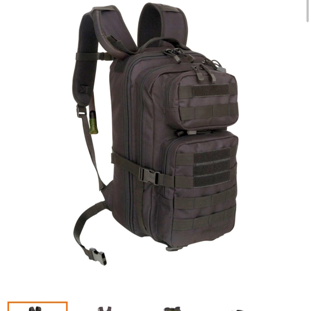 Navy blue tactical backpack With Camelback